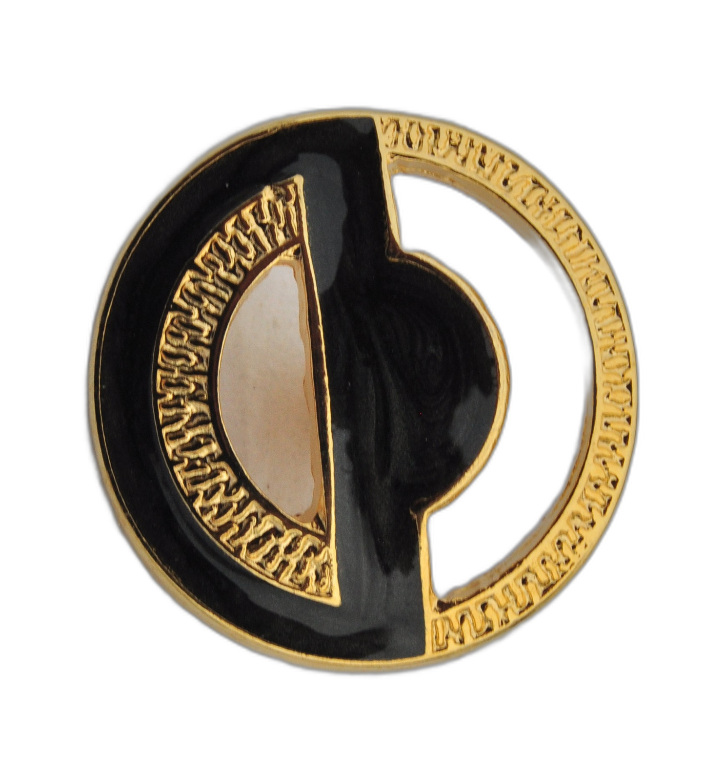 Exclusive Gold-Colored Glossy Button