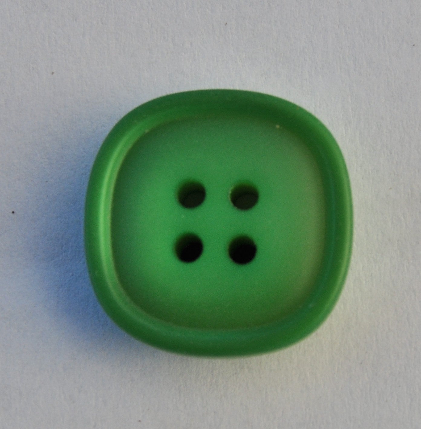Matte Green Plastic Button for Clothing