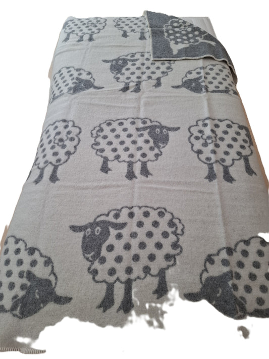 Wool blanket Sheep Gray