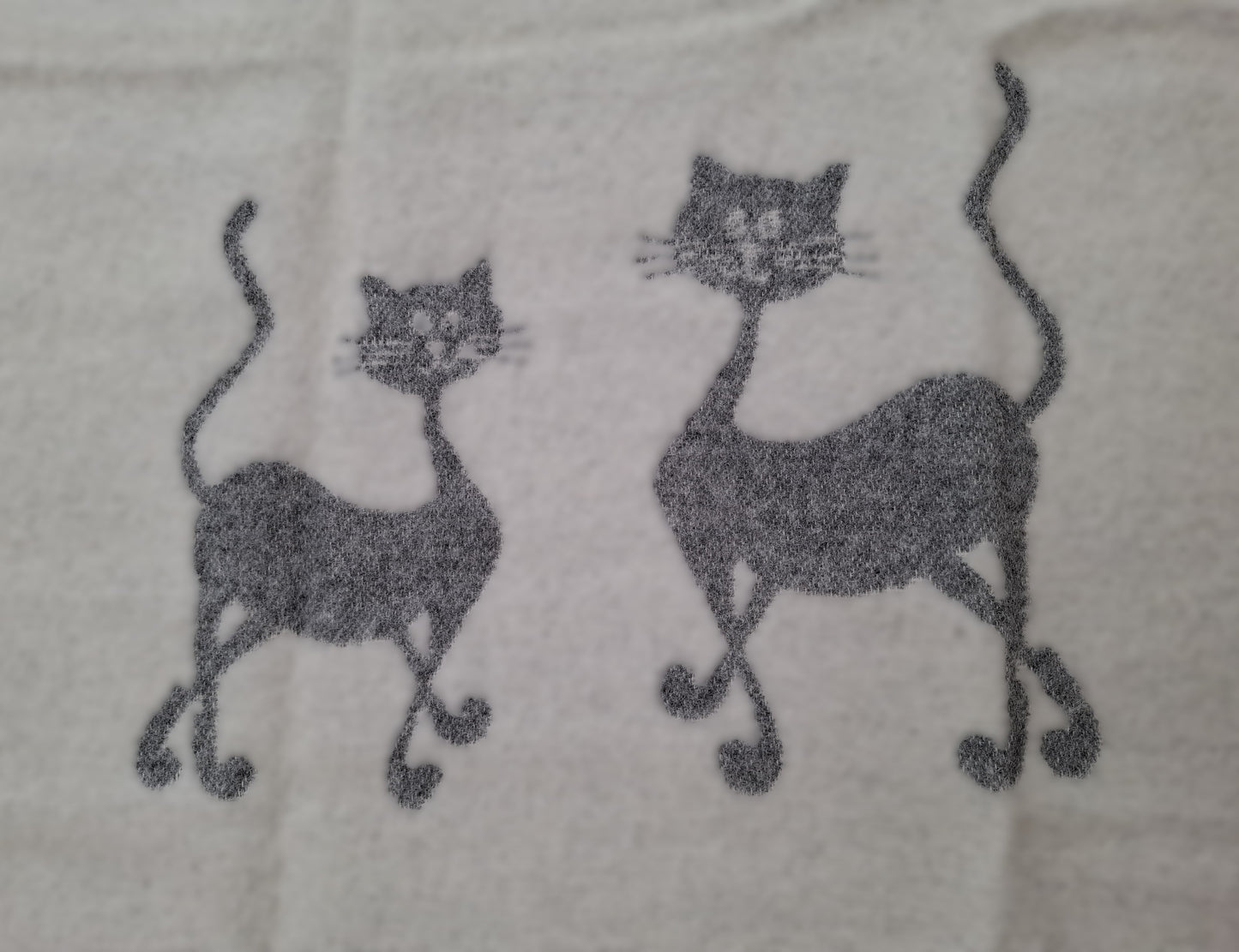 Wool blanket Two Cats