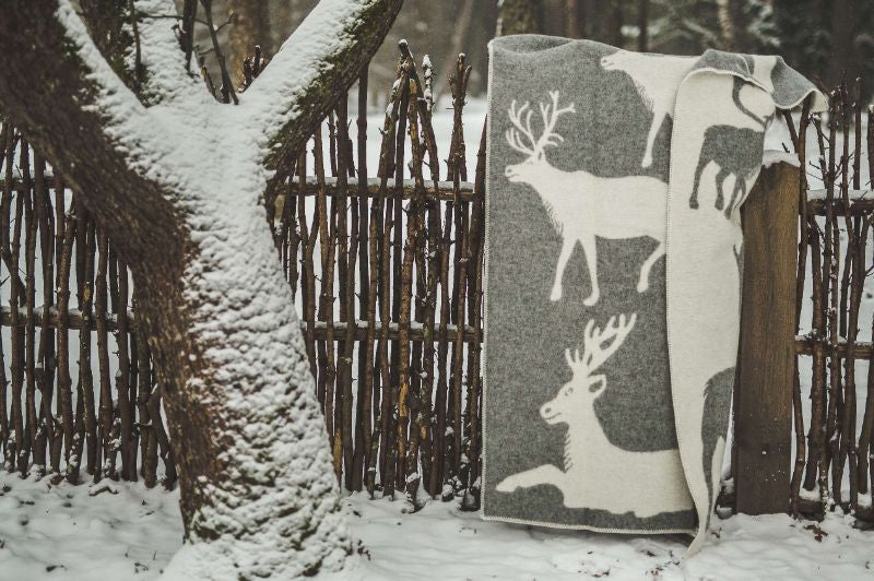 Wool blanket Deer