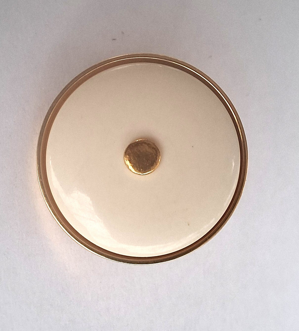 Gold-Colored Glossy Button for Clothing