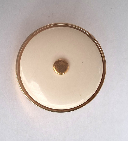 Gold-Colored Glossy Button for Clothing