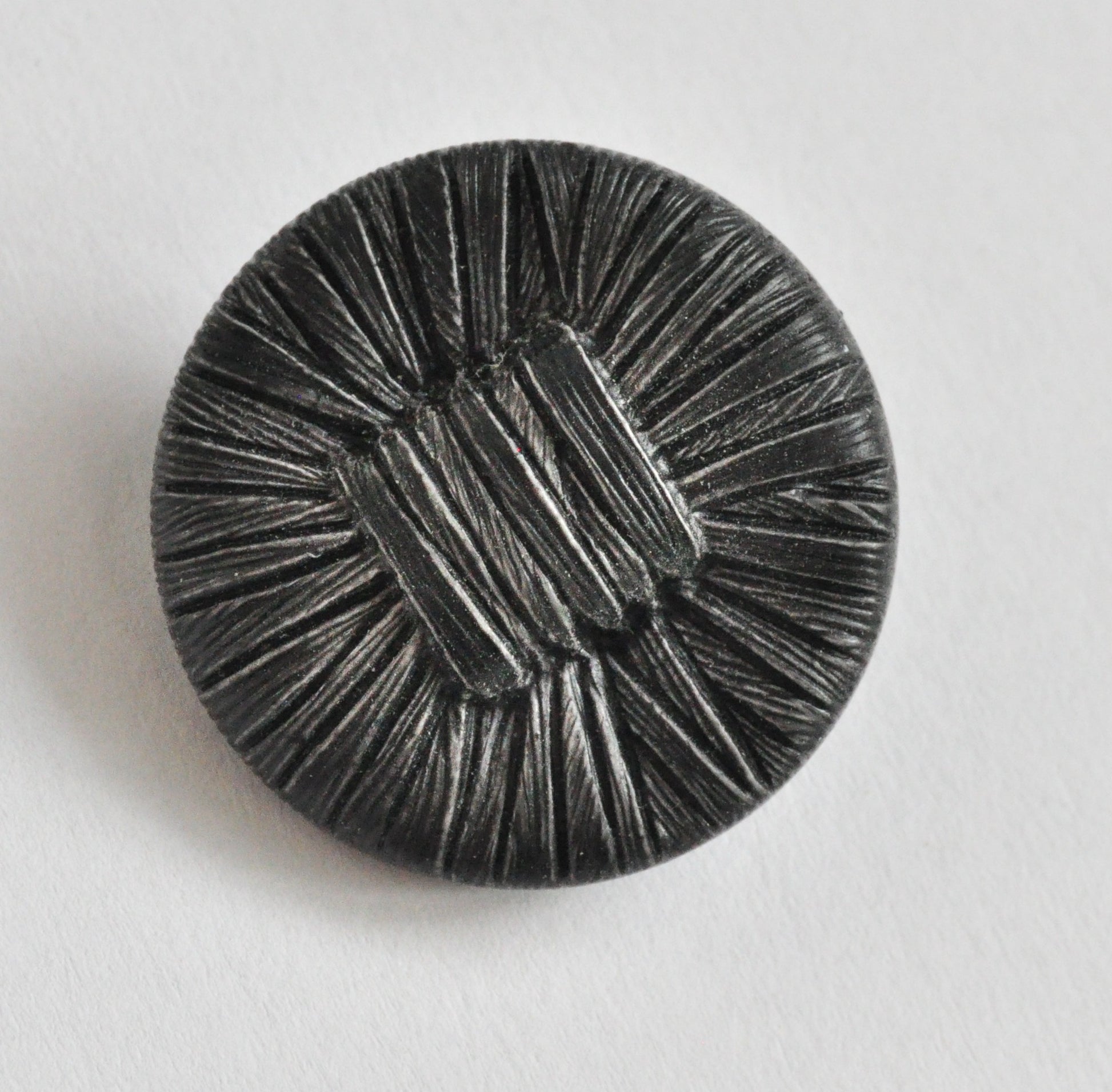 Glossy Black and Gold Button for Clothing