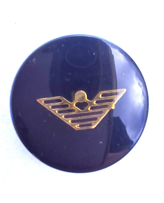 Black and Gold Glossy Button for Clothing