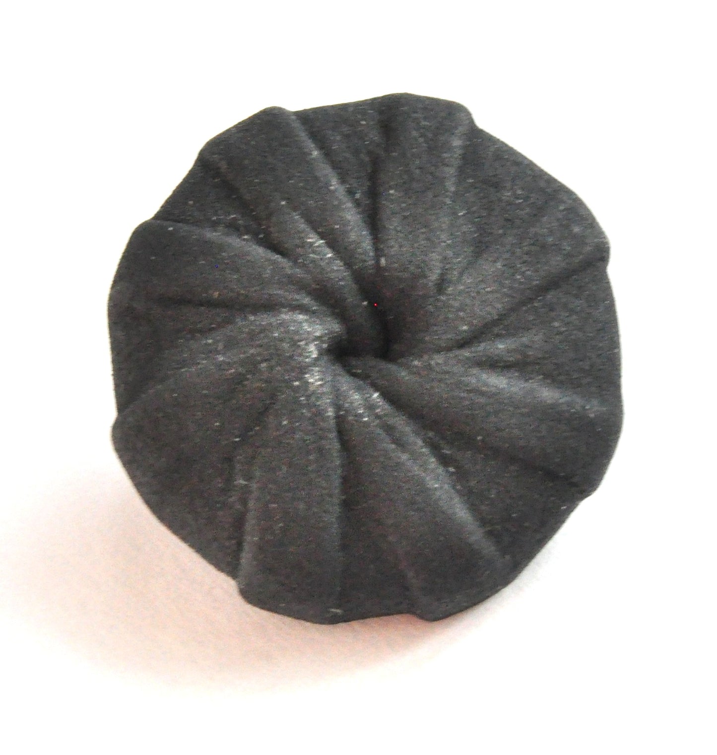 Glossy Black and Gold Plastic Button