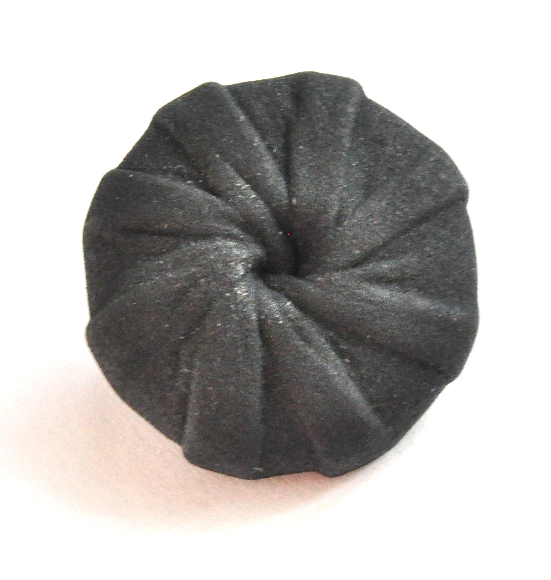 Glossy Black and Gold Plastic Button