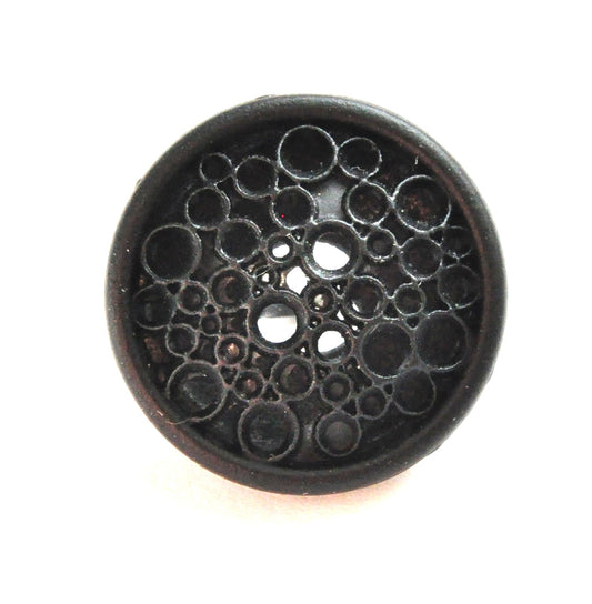 Elegant Black Matte Metal Button