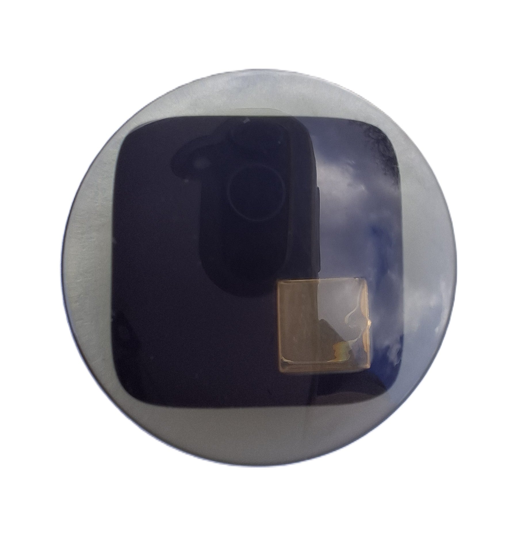 Glossy Black and Gold Button for Clothing
