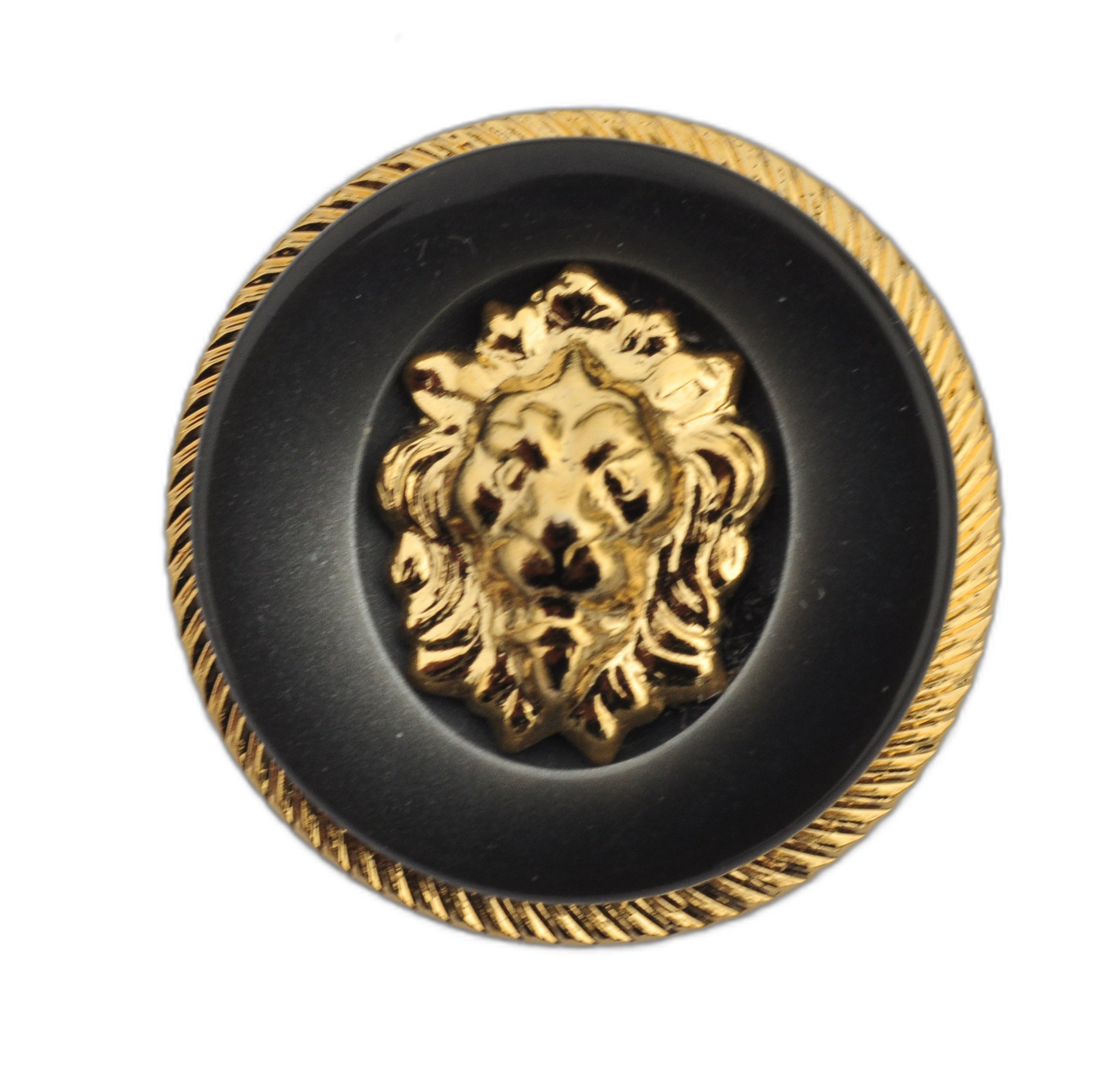 Exclusive Gold and Black Glossy Button