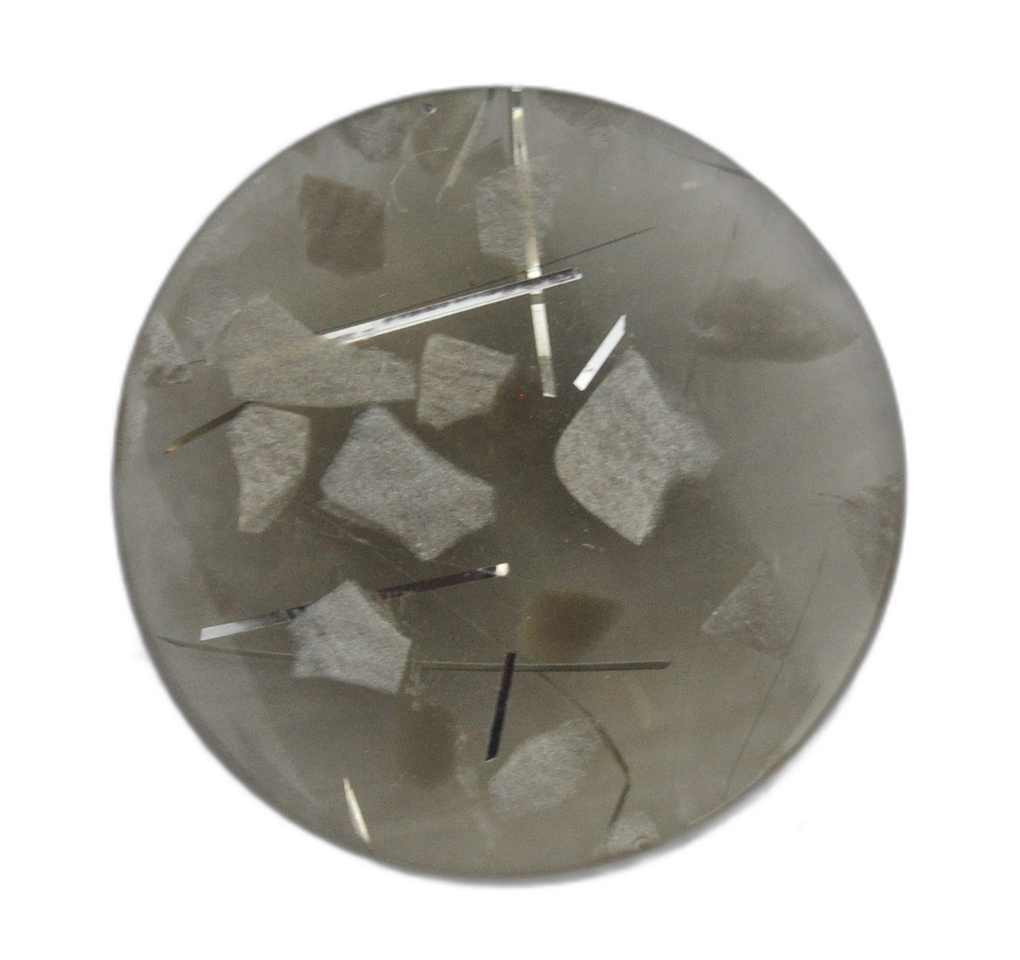 Exclusive Glossy Silver & Gray Button
