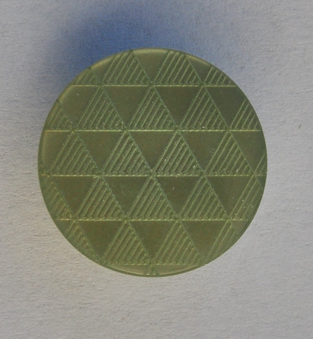 Green Textured Plastic Button