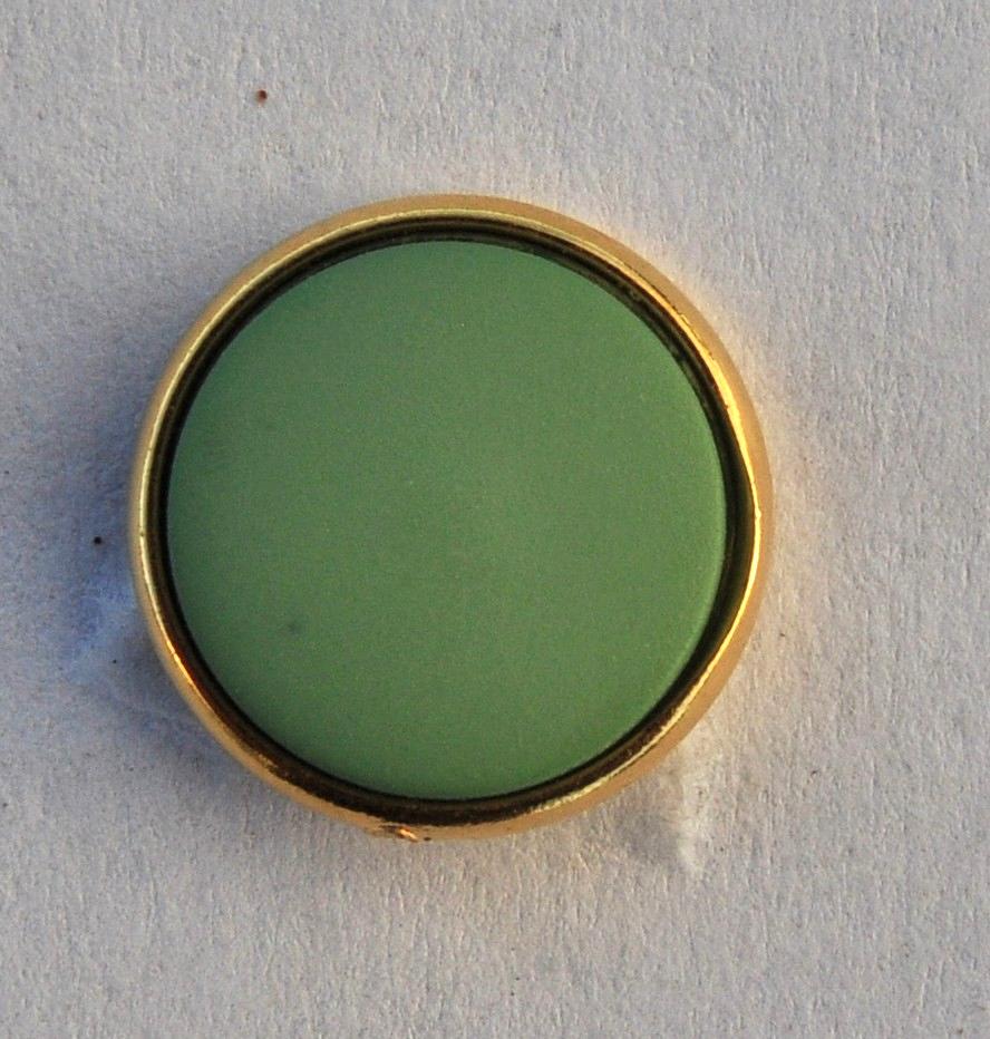  Green and Gold  Button