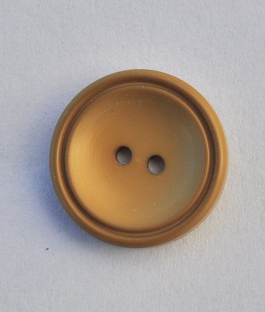  Matte Finish Button in Brown and Mustard