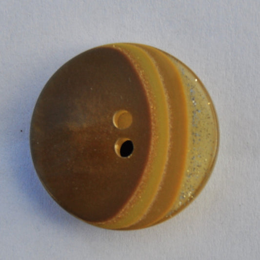 Exclusive Glossy Brown and Mustard Button