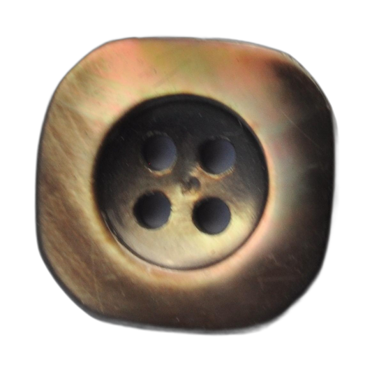Exquisite Mother-of-Pearl Button - Bronze & Brown Glossy Finish