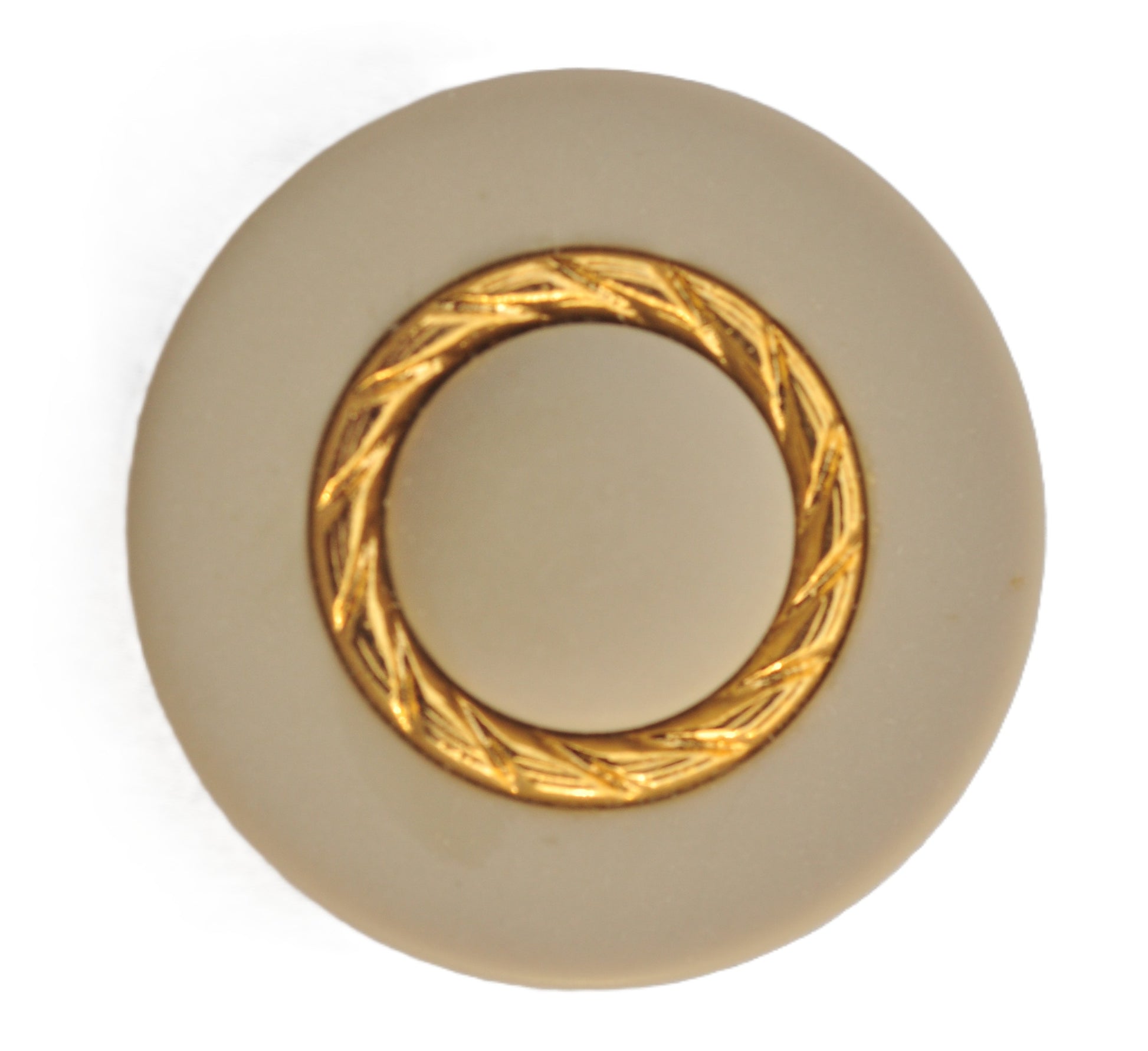  Gold and Gray Button with Matte Finish