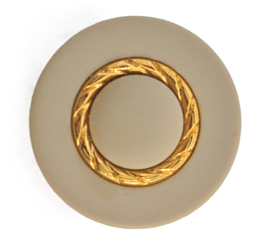  Gold and Gray Button with Matte Finish