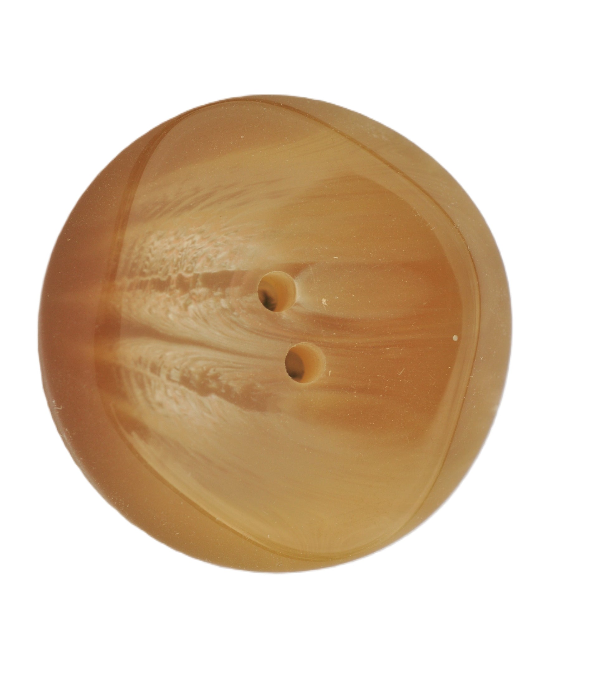 Glossy Beige and Brown Button
