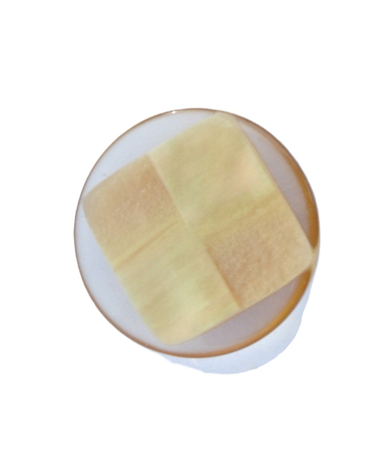 Geometric Plastic Button | Modern Two-Tone Sewing Button