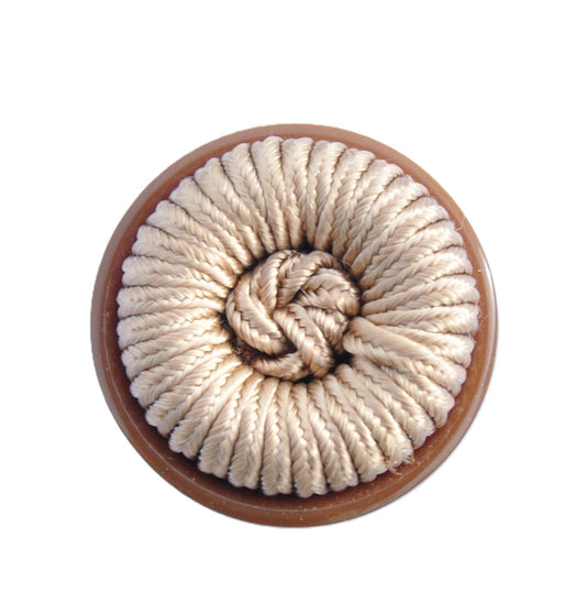 Hand-Wrapped Rope Effect Button | Cord Decorative Sewing Button