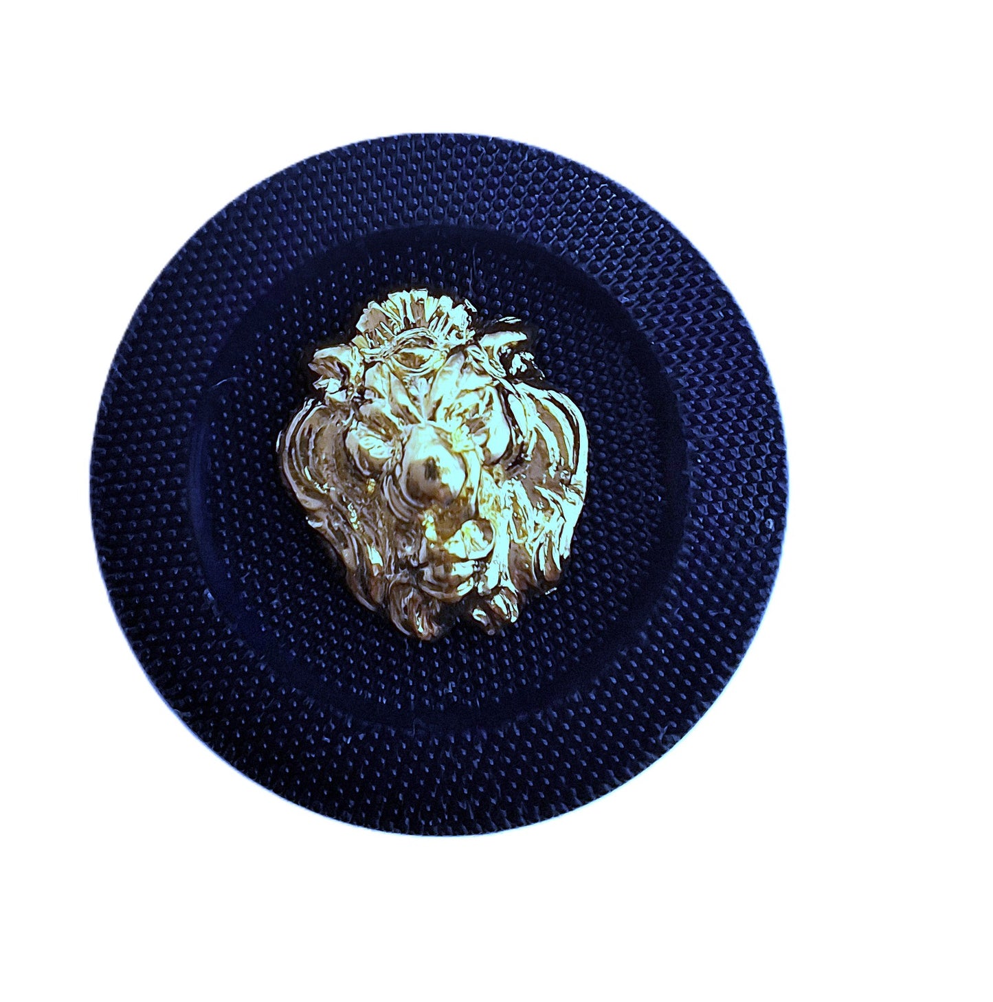 Luxury Glossy Black and Gold Button